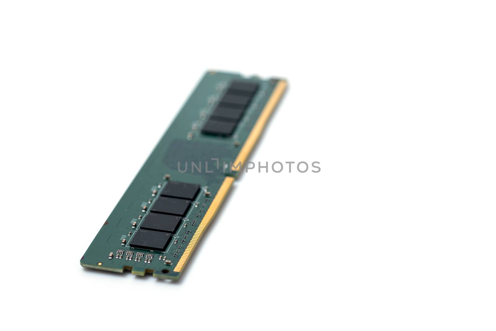 Computer ram on white background by antpkr