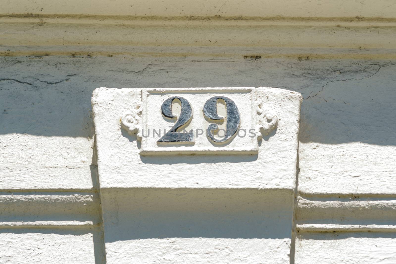 Cast iron house number twenty nine (29)