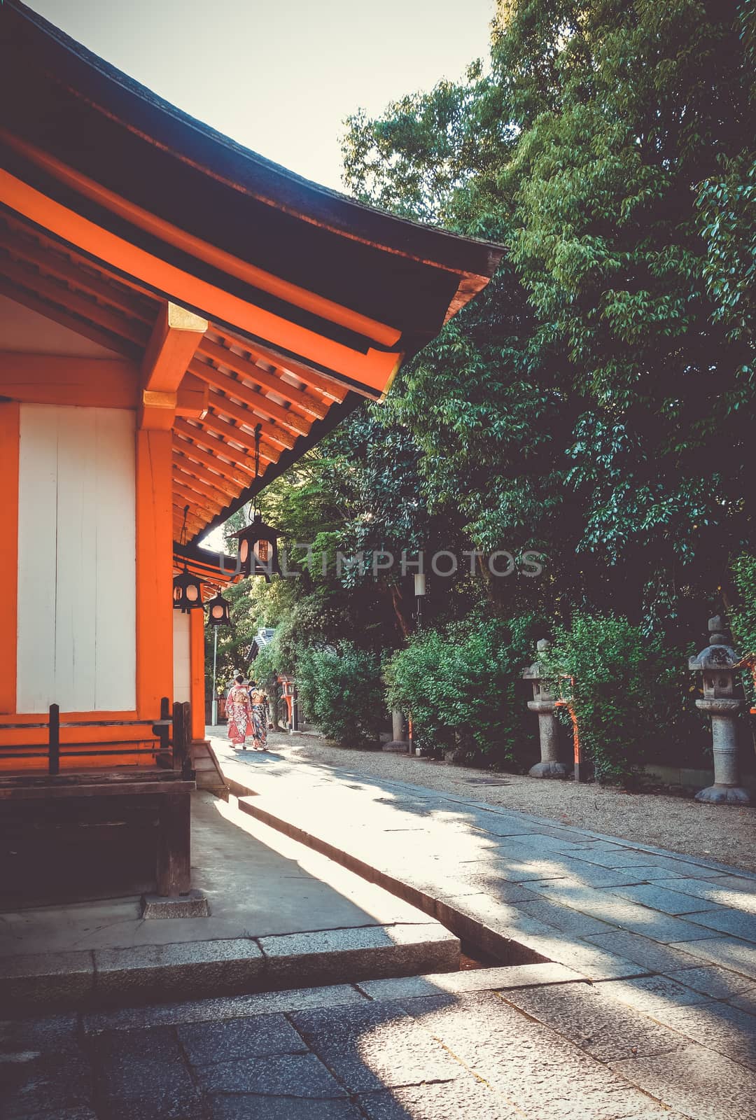Temple in Maruyama garden, Kyoto, Japan by daboost