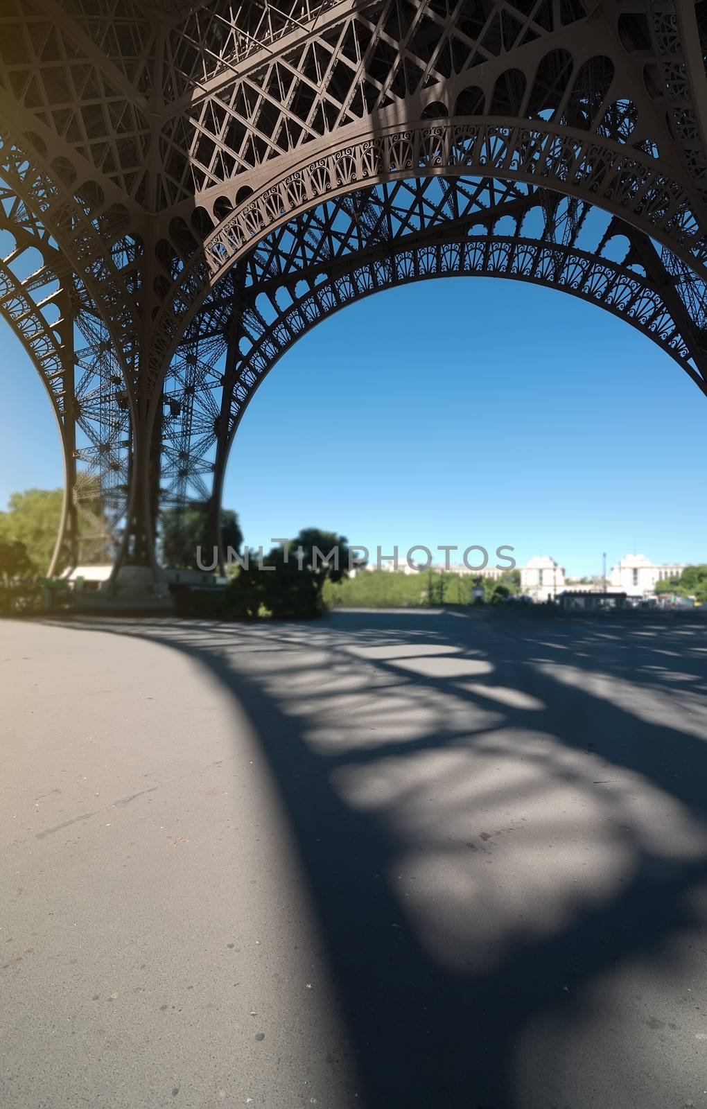 Eiffel tower view inside by Givaga