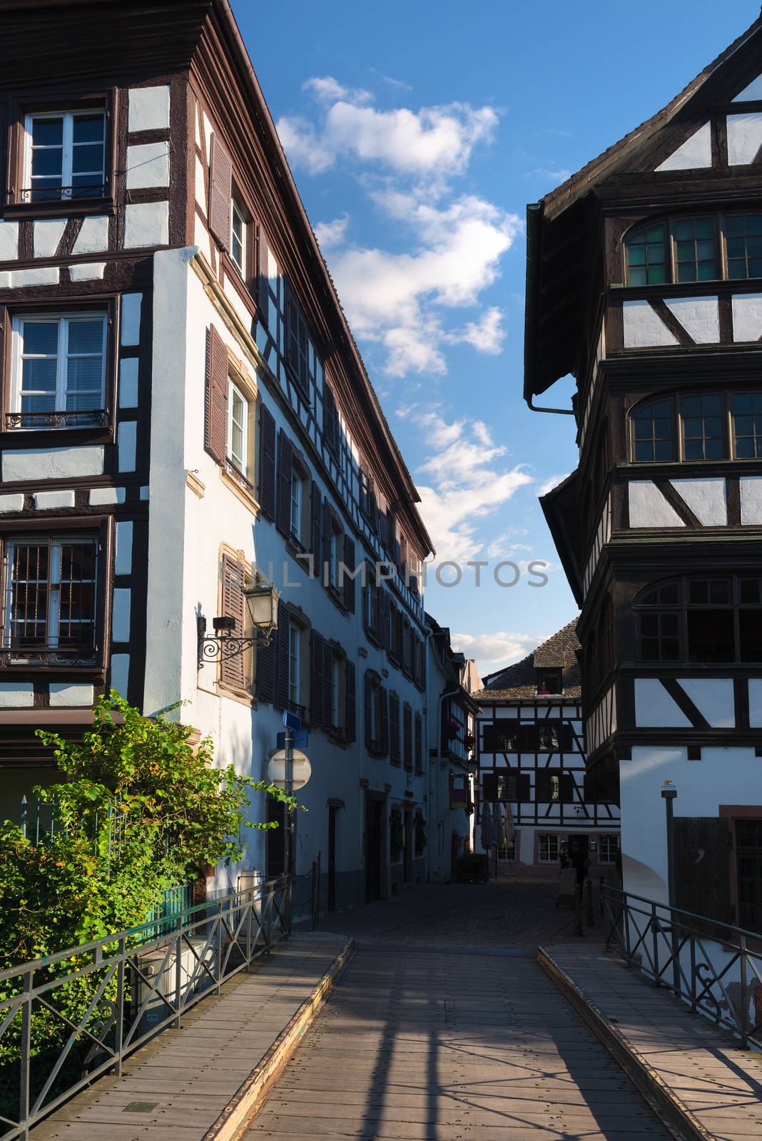 Picturesque district Petite France in Strasbourg. France