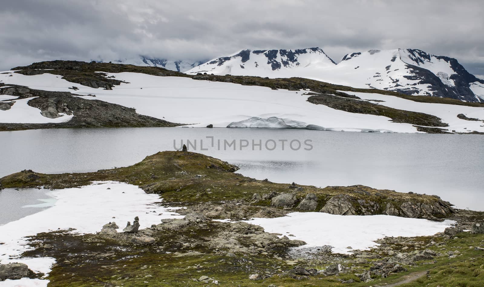 the famous County Road 55. Highest mountain road in Norway, part of National Tourist Route