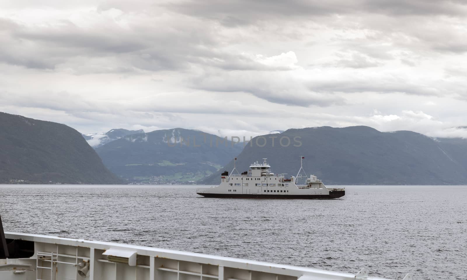 the ferry between Hella en dragsvik or balestrand, this ferry is the fastest route over the sognefjord in norway