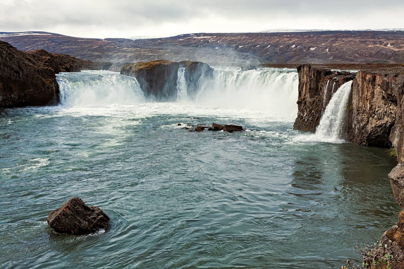 View of Godafoss waterfall, Iceland by LuigiMorbidelli