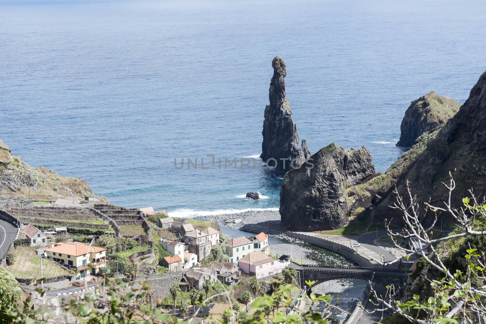 the north coastlime of Mdeira near Porto Moniz