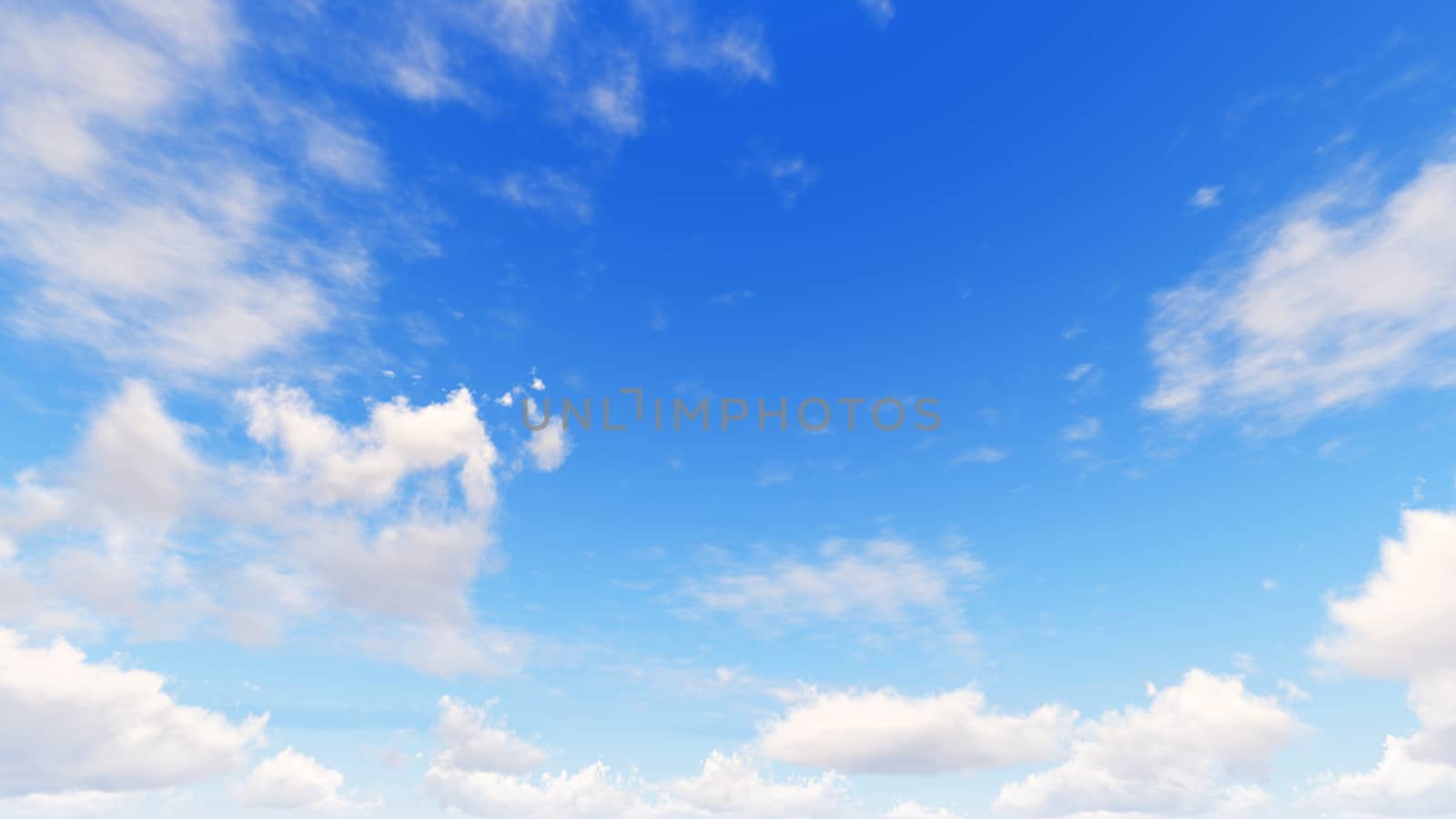 Cloudy blue sky abstract background, blue sky background with tiny clouds, 3d illustration