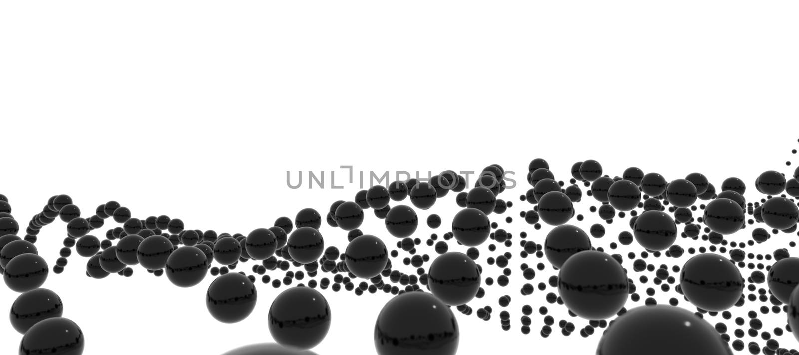 Futuristic Dots Pattern. Technology Background or Abstract Digital Space. 3D Illustration