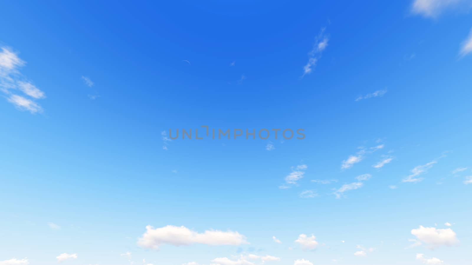 Cloudy blue sky abstract background, blue sky background with tiny clouds, 3d illustration