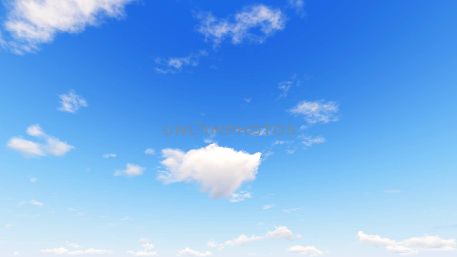 Cloudy blue sky abstract background, blue sky background with tiny clouds, 3d illustration