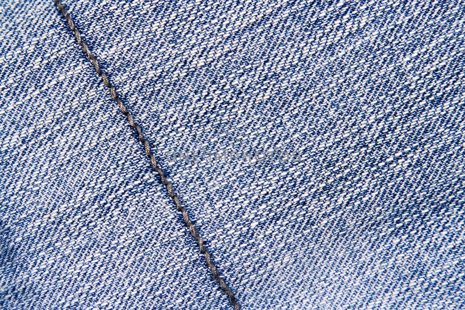 Blue jeans texture background and seam for text area by TakerWalker