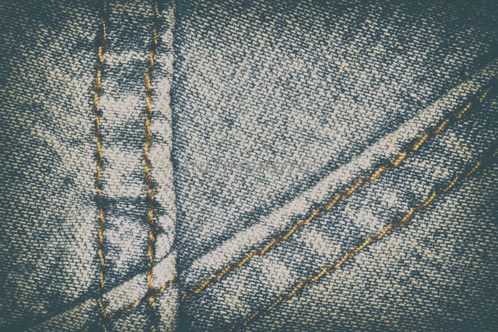 Blue jeans texture background and seam for text area