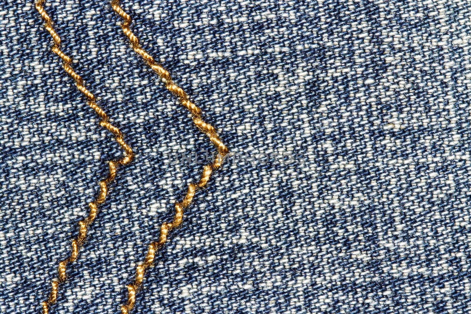 Blue jeans texture background and seam for text area by TakerWalker