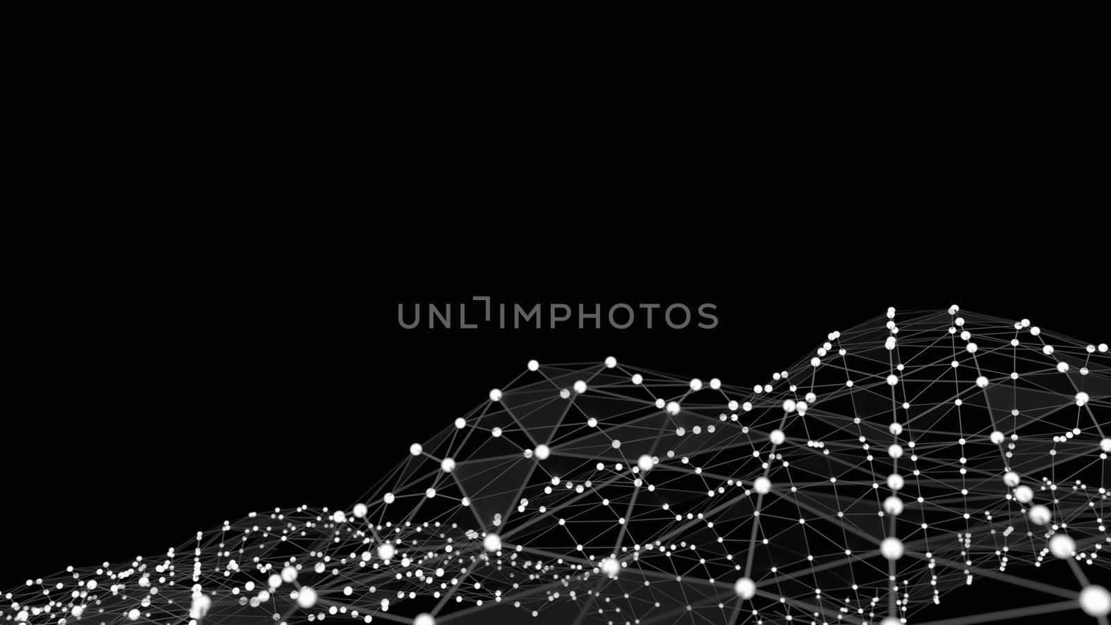 Abstract technology background futuristic network by cherezoff