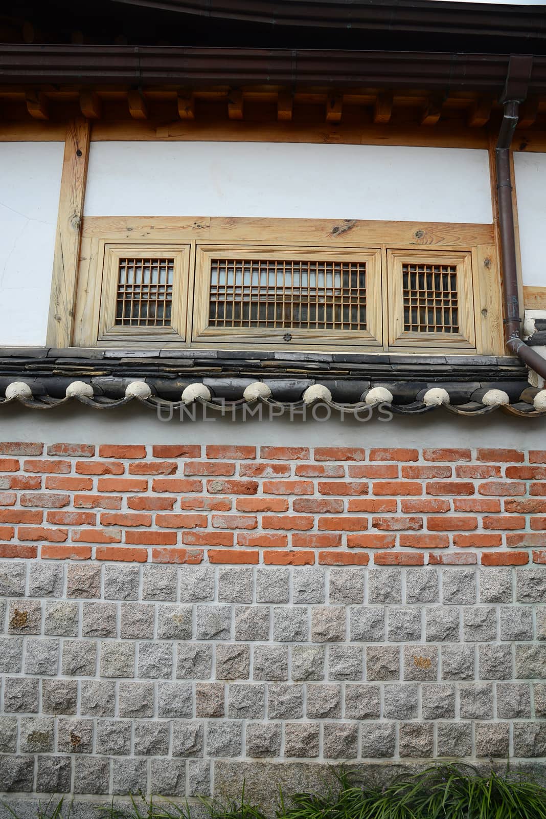 Brick wall in Korea historic district