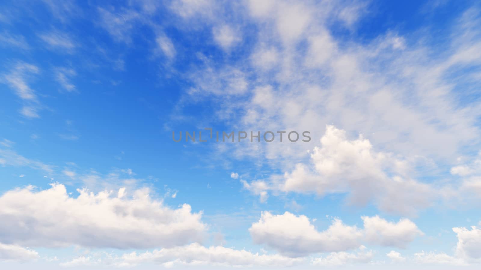 Cloudy blue sky abstract background, 3d illustration by teerawit