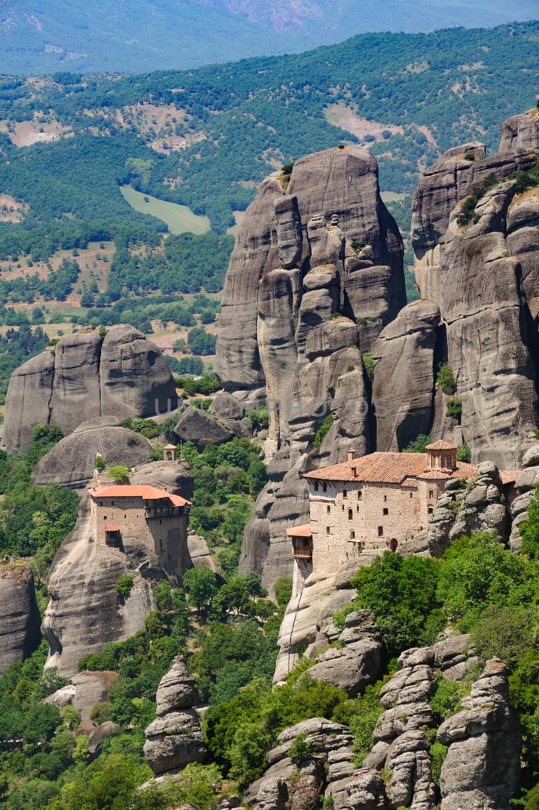 Mountain Monastery in Meteora, Greece by starush