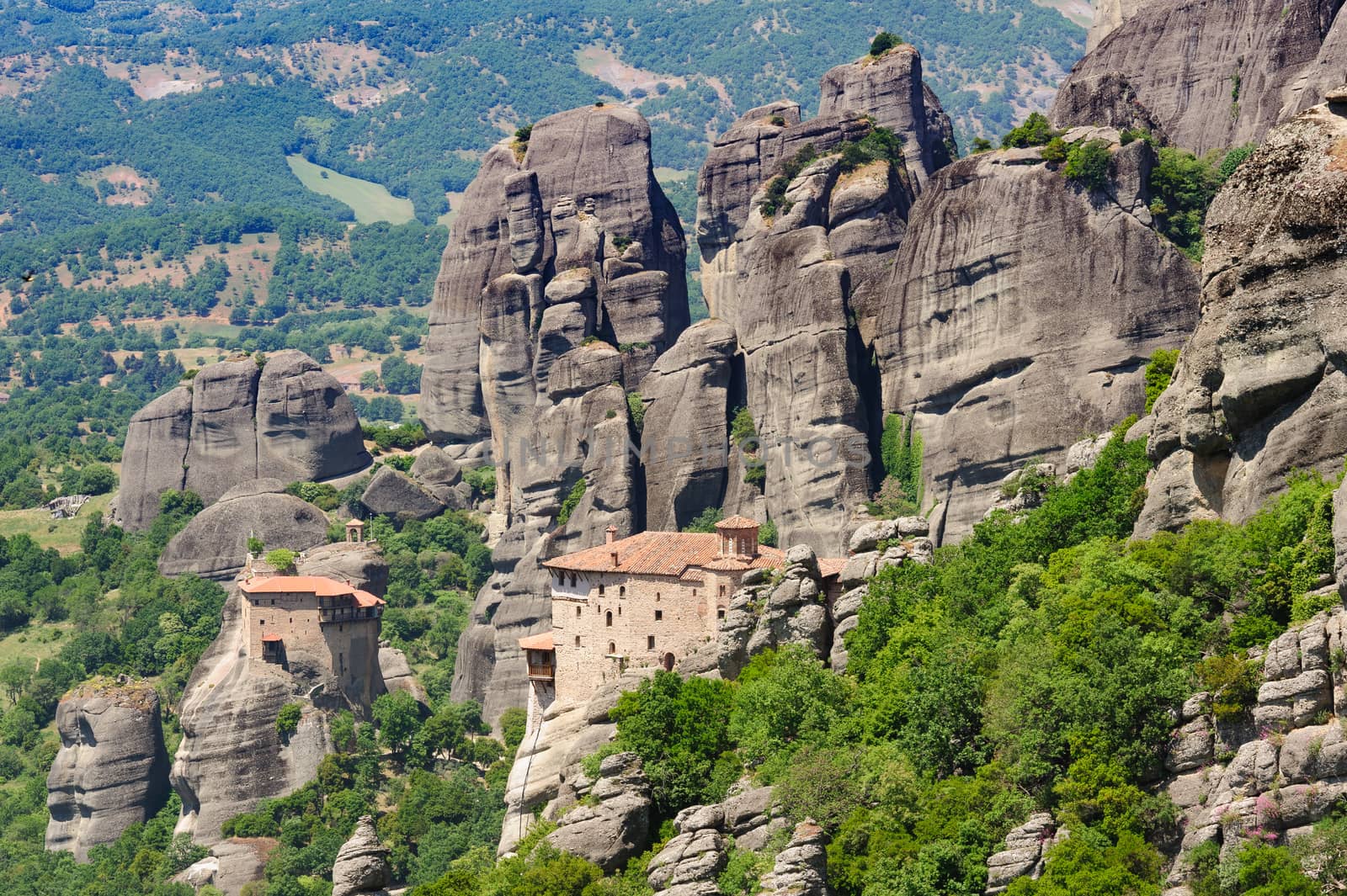 Mountain Monastery in Meteora, Greece by starush