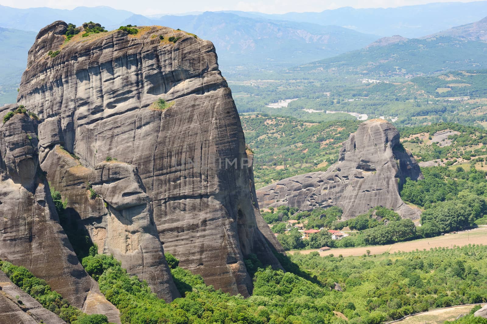 Mountain Orthodox Christian Monastery in Meteora, Greece