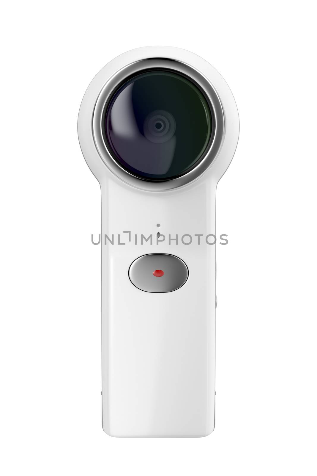 360 camera isolated on white background 