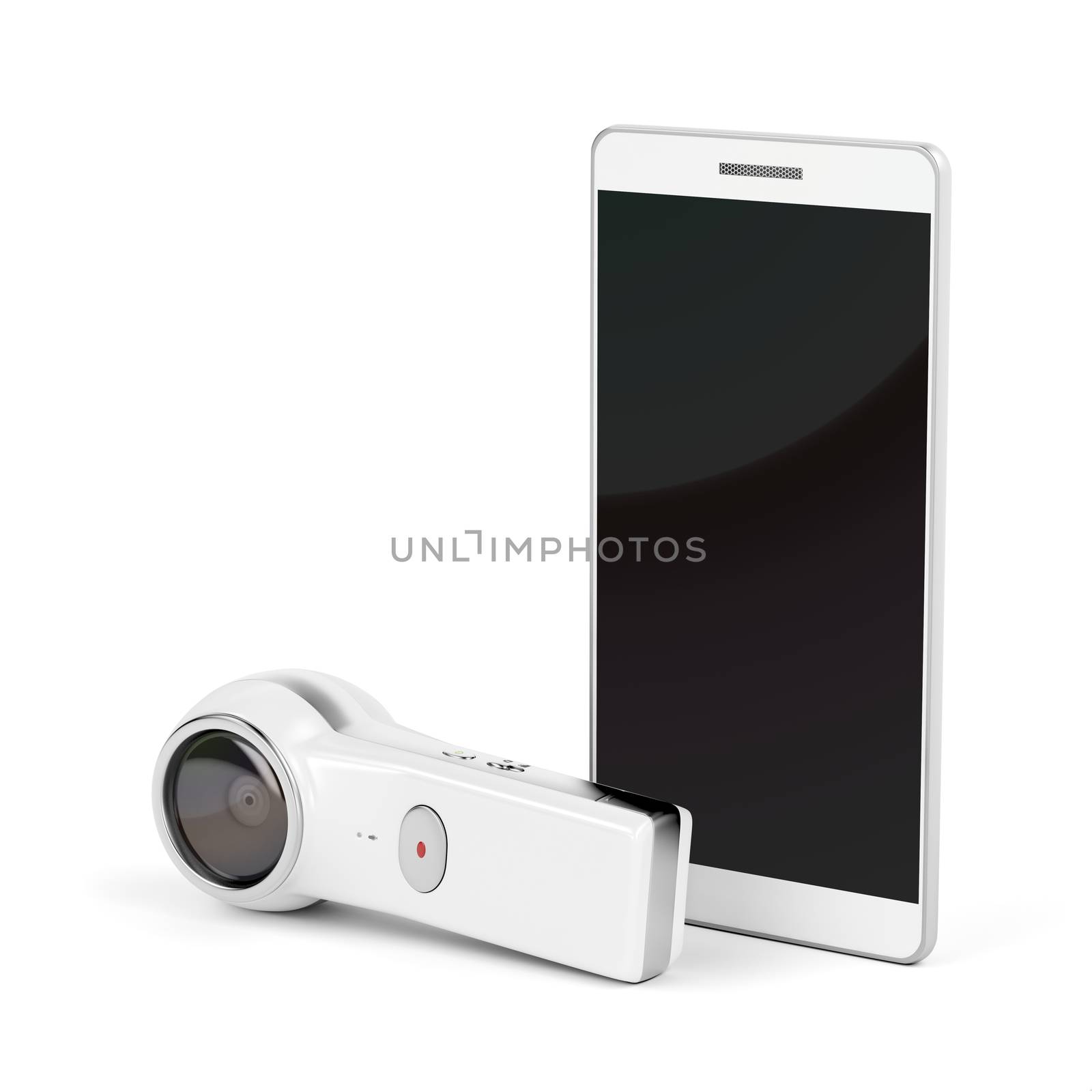 360 degree camera and smartphone by magraphics