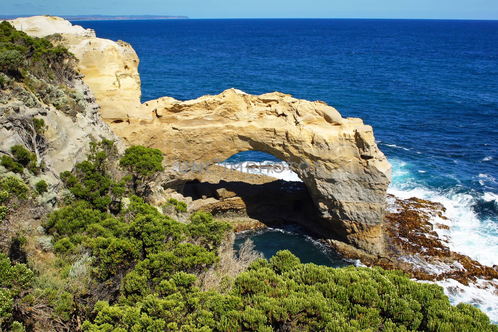 Landscape along the Great Ocean Road, Port Campbell National Park, Victoria, Australia