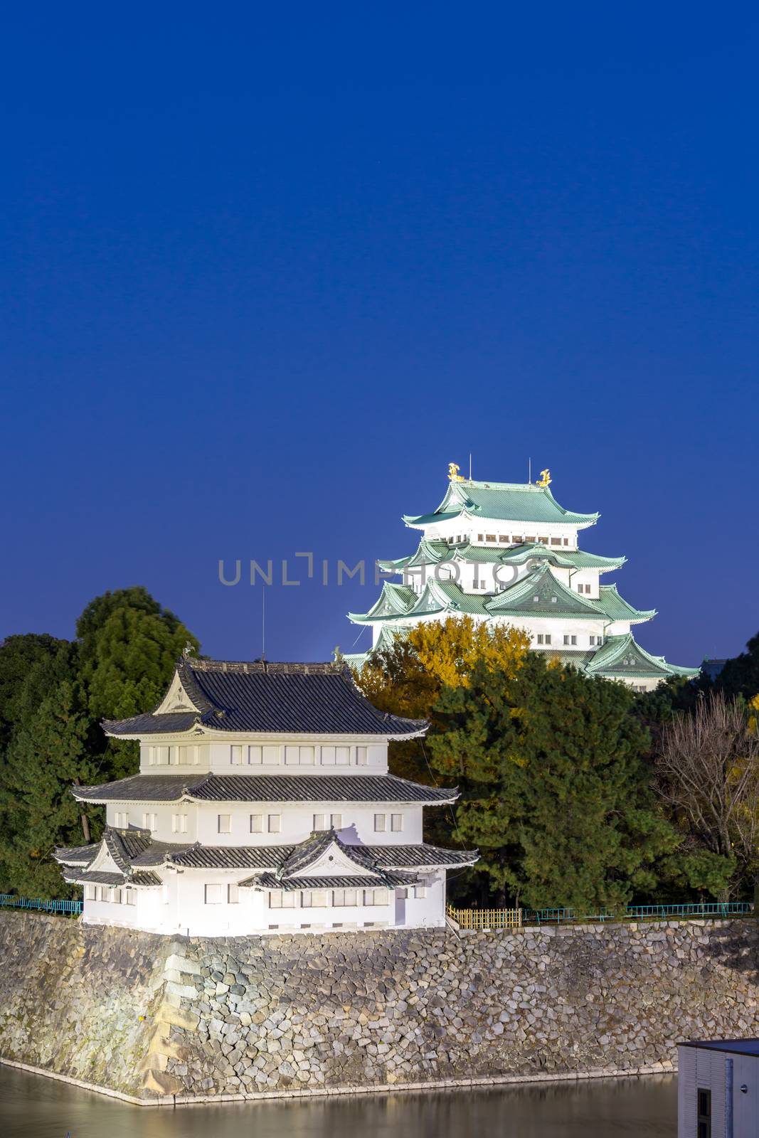 Nagoya Castle, Japan at sunset