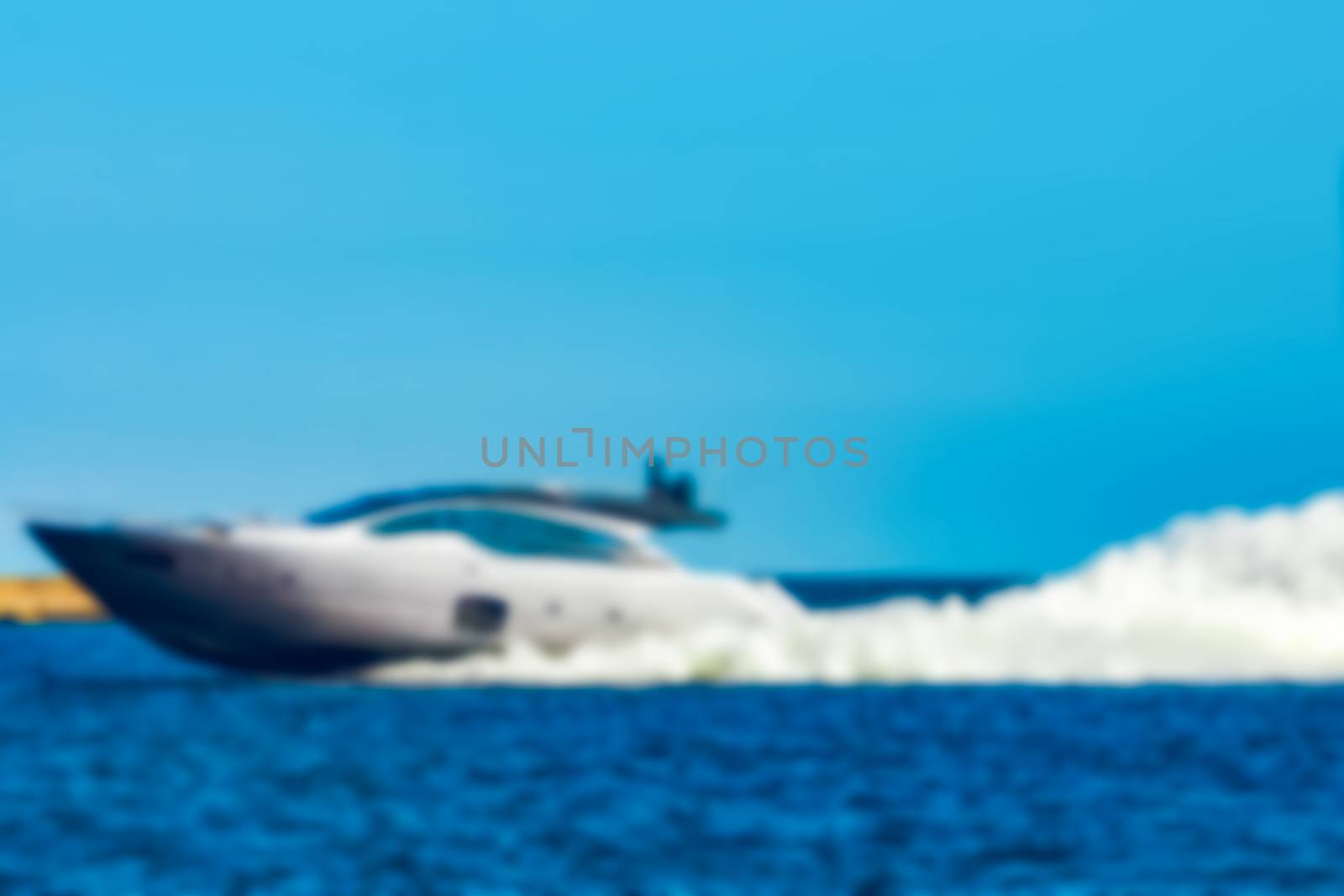 Speed boat - blurred image by sengnsp