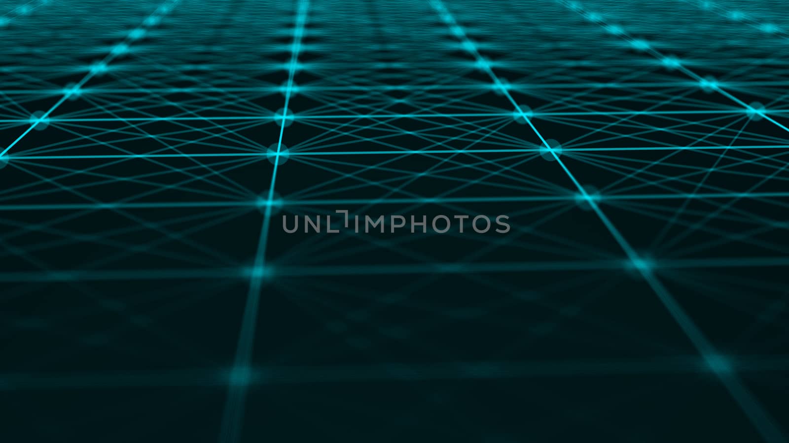 Abstract connection dots. Technology background. Network concept. 3d rendering