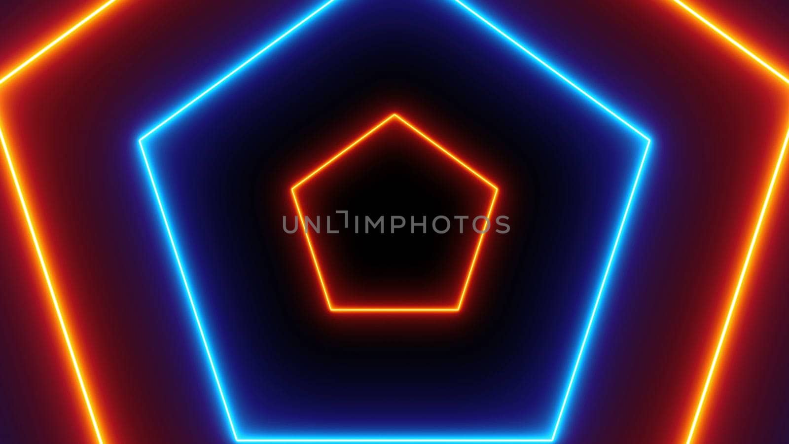 Abstract neon polygonal background. 3d rendering by nolimit046
