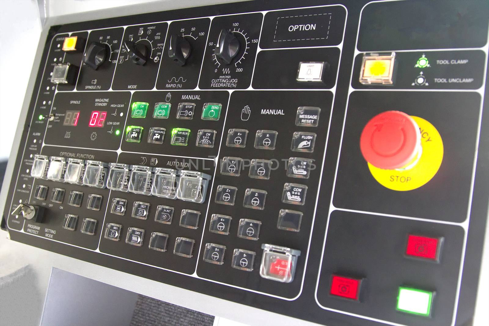 CNC Machine control panel by TakerWalker