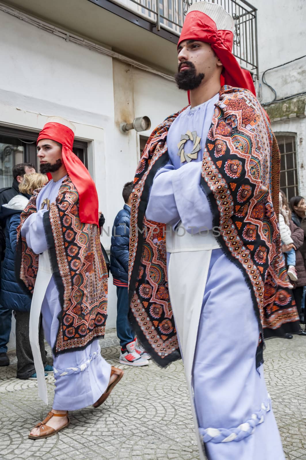 BARILE, ITALY - APRIL 18, 2014: Easter Religious Procession, the Holy Friday on April 18, 2014 in Barile, Basilicata Italy