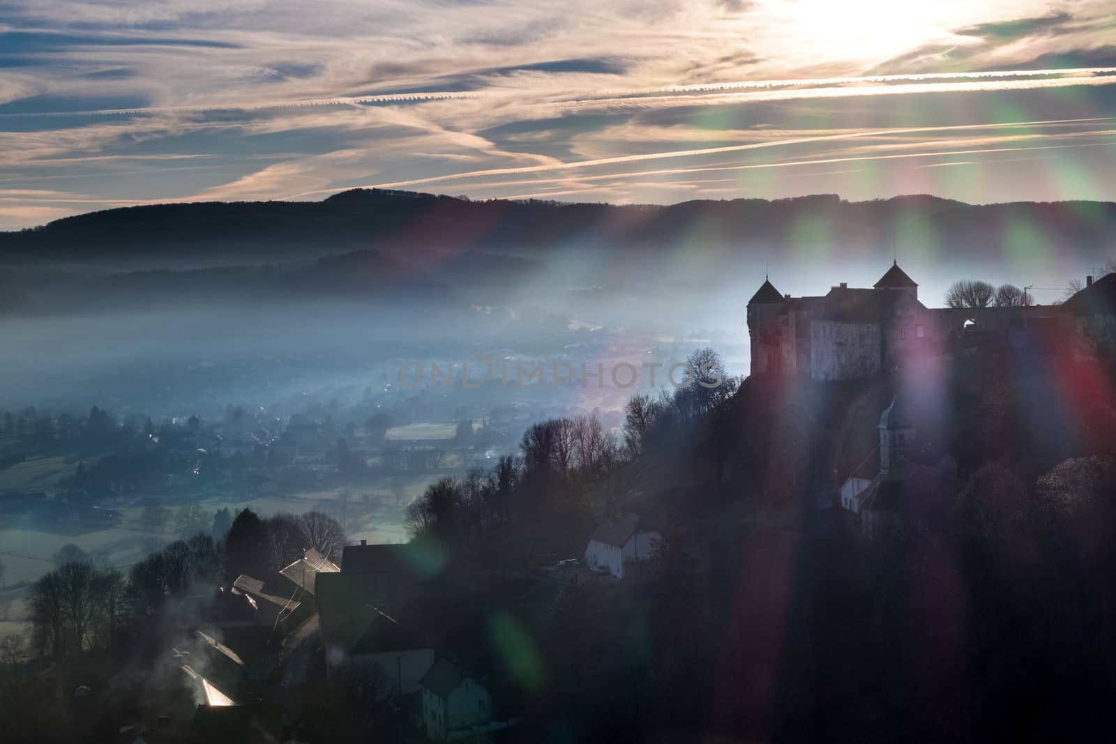 Castle of belvoir before sunset by fpalaticky