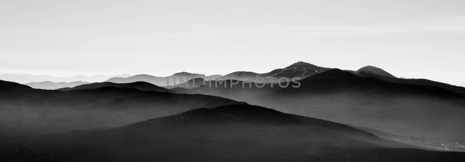 Black and white mountains landscape by fpalaticky