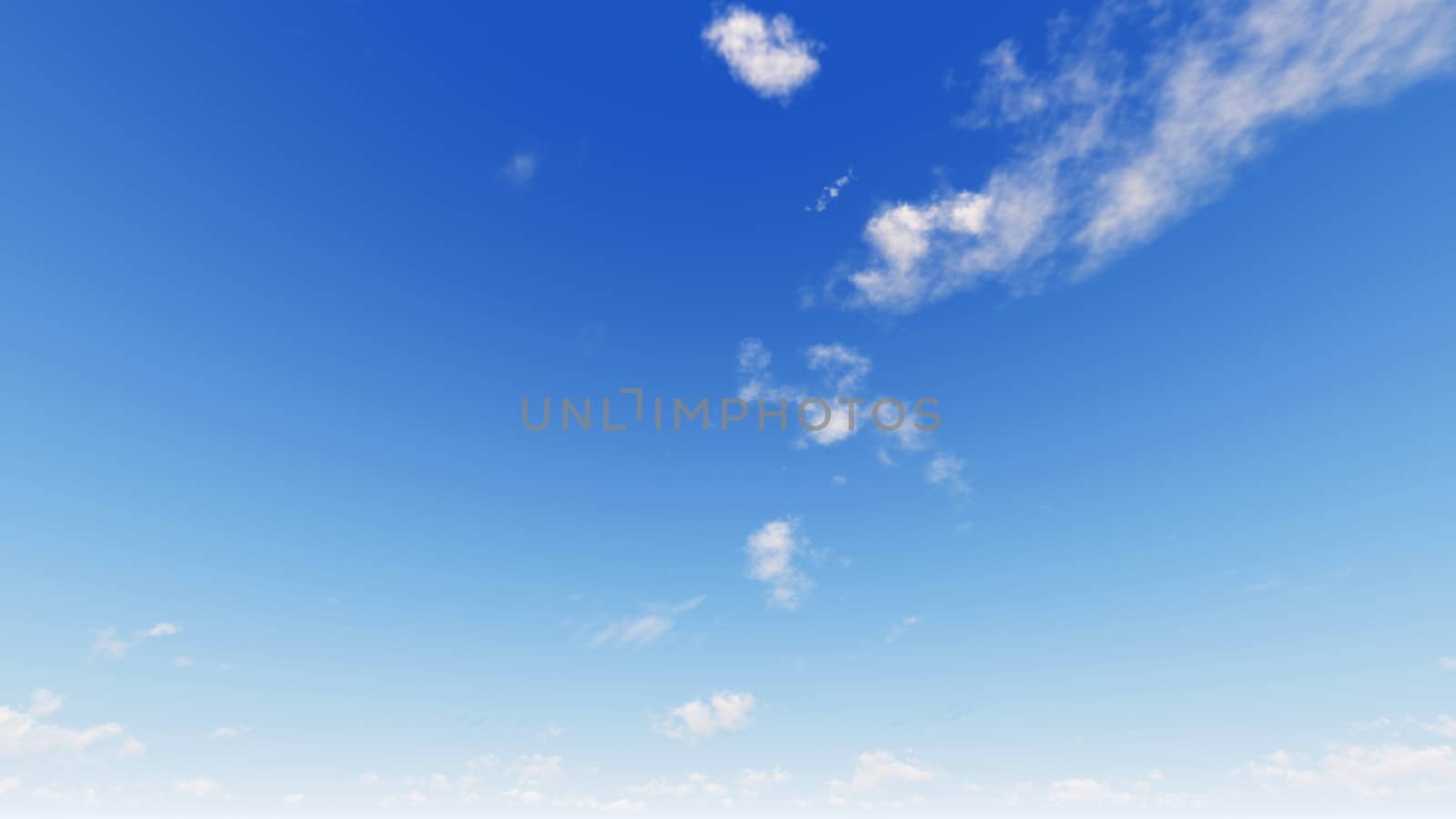 Cloudy blue sky abstract background, blue sky background with tiny clouds, 3d illustration