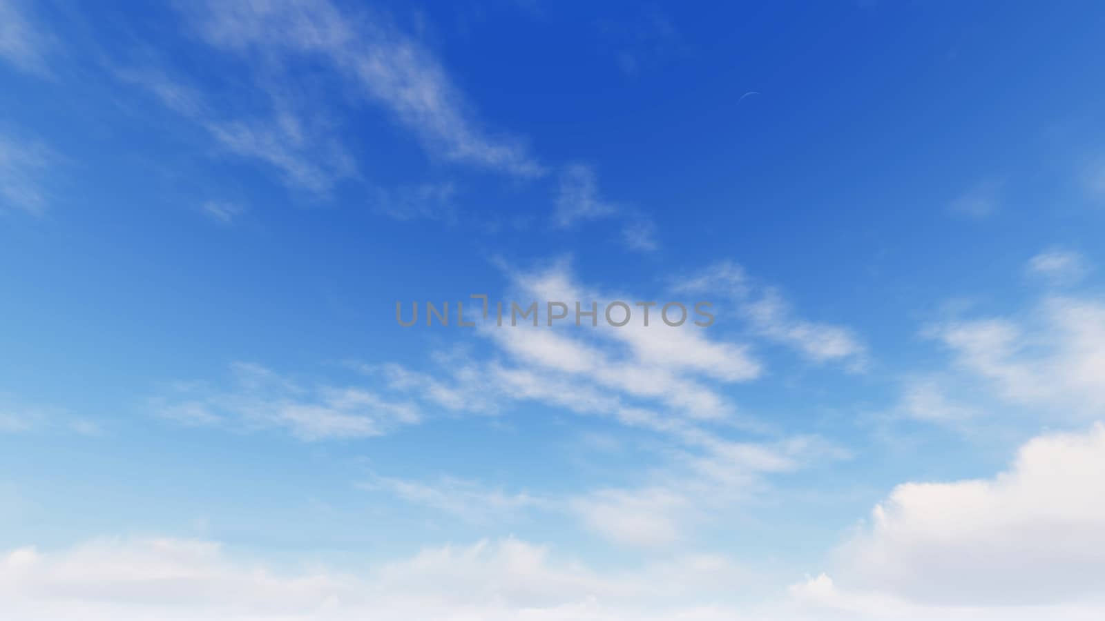 Cloudy blue sky abstract background, 3d illustration by teerawit