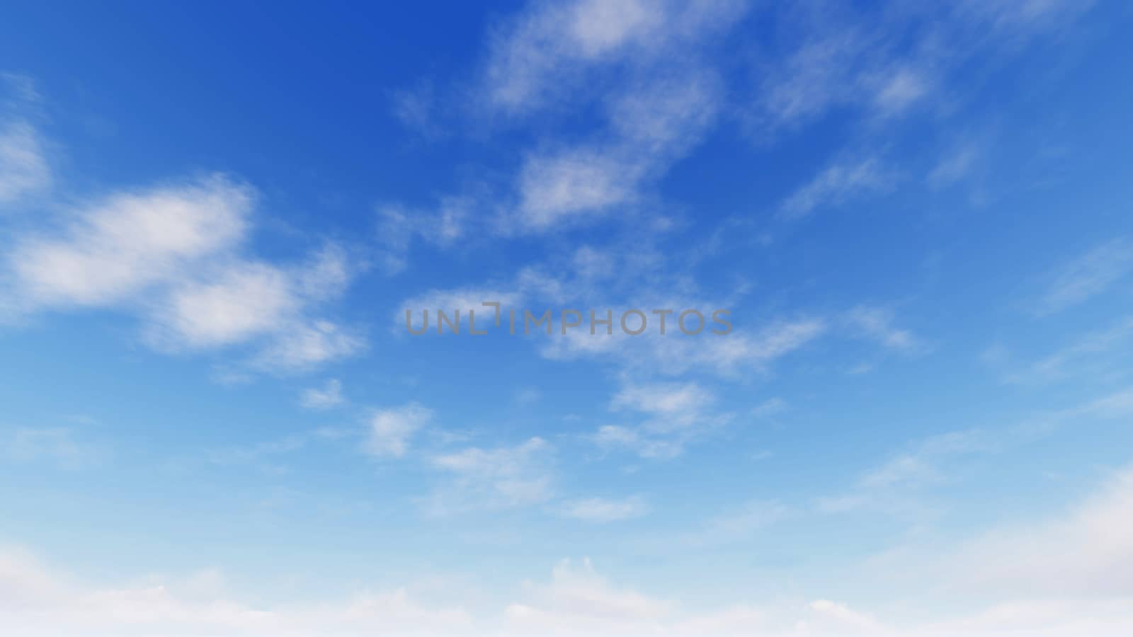 Cloudy blue sky abstract background, blue sky background with tiny clouds, 3d illustration