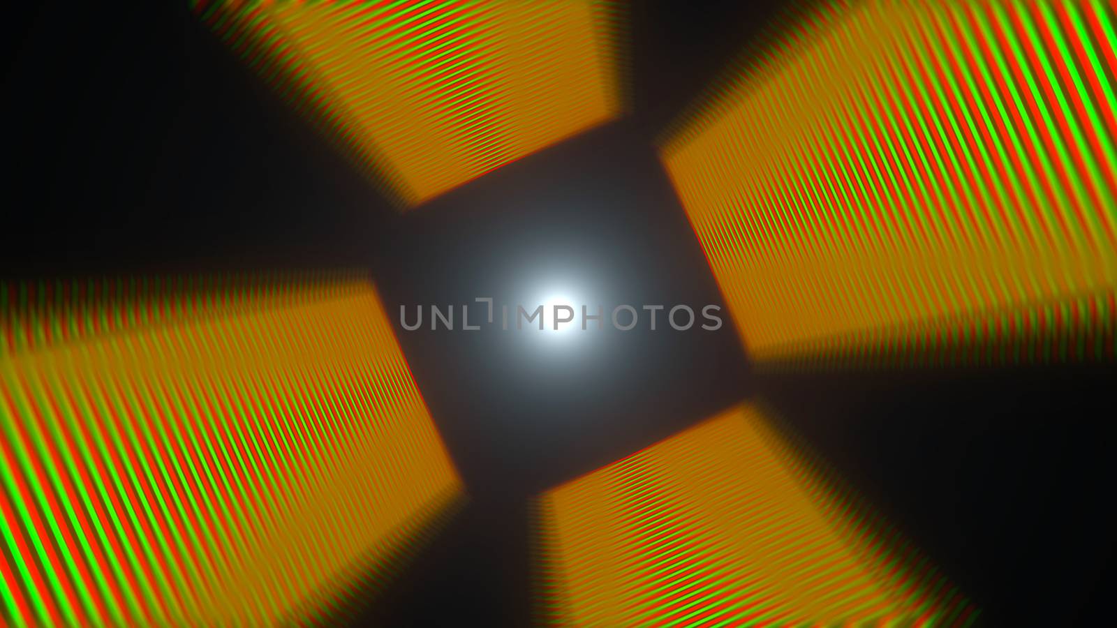 Abstract background with tunnel. Technology concept backdrop. 3d rendering digital background