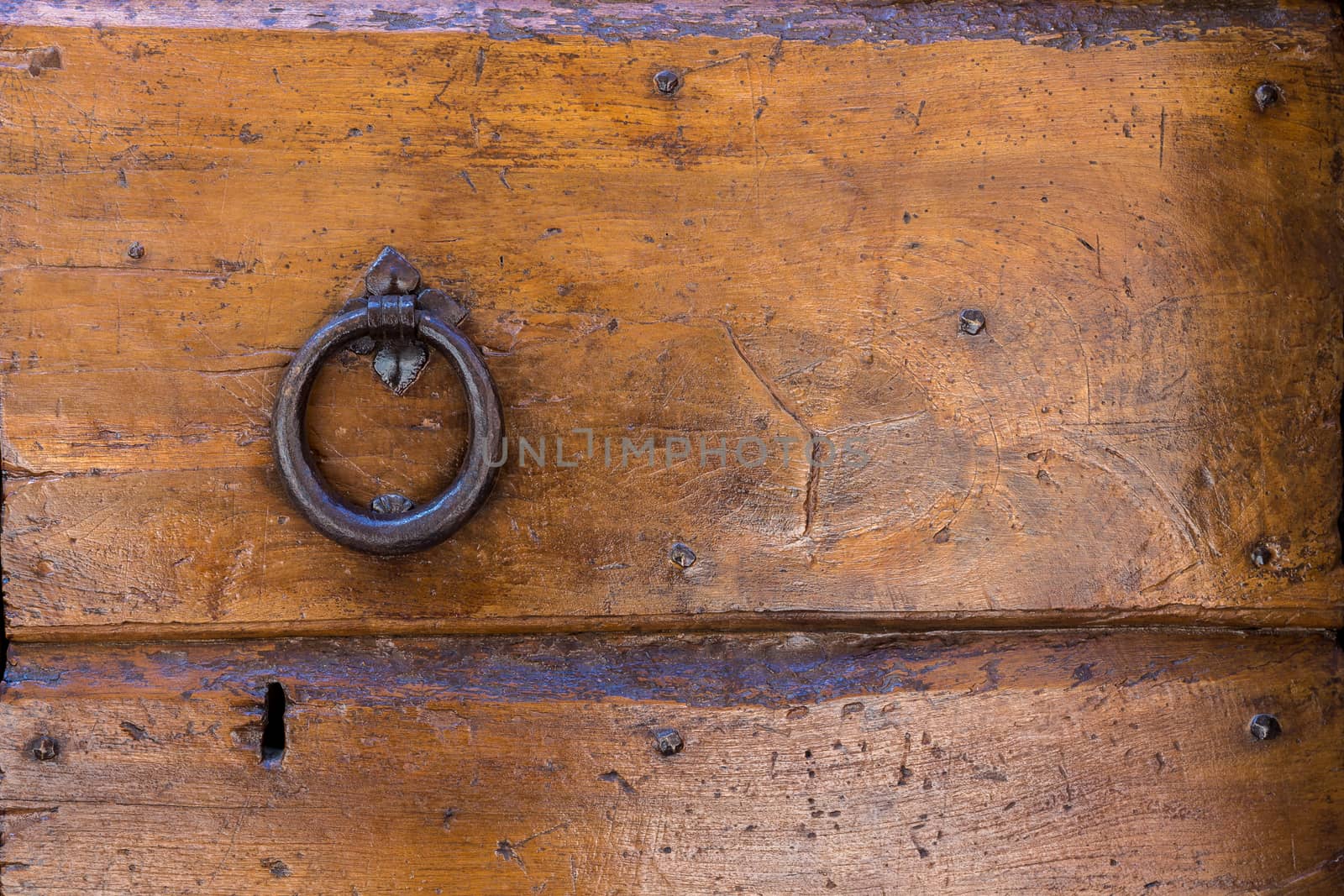 Italy: Close up of rustic old door by alanstix64