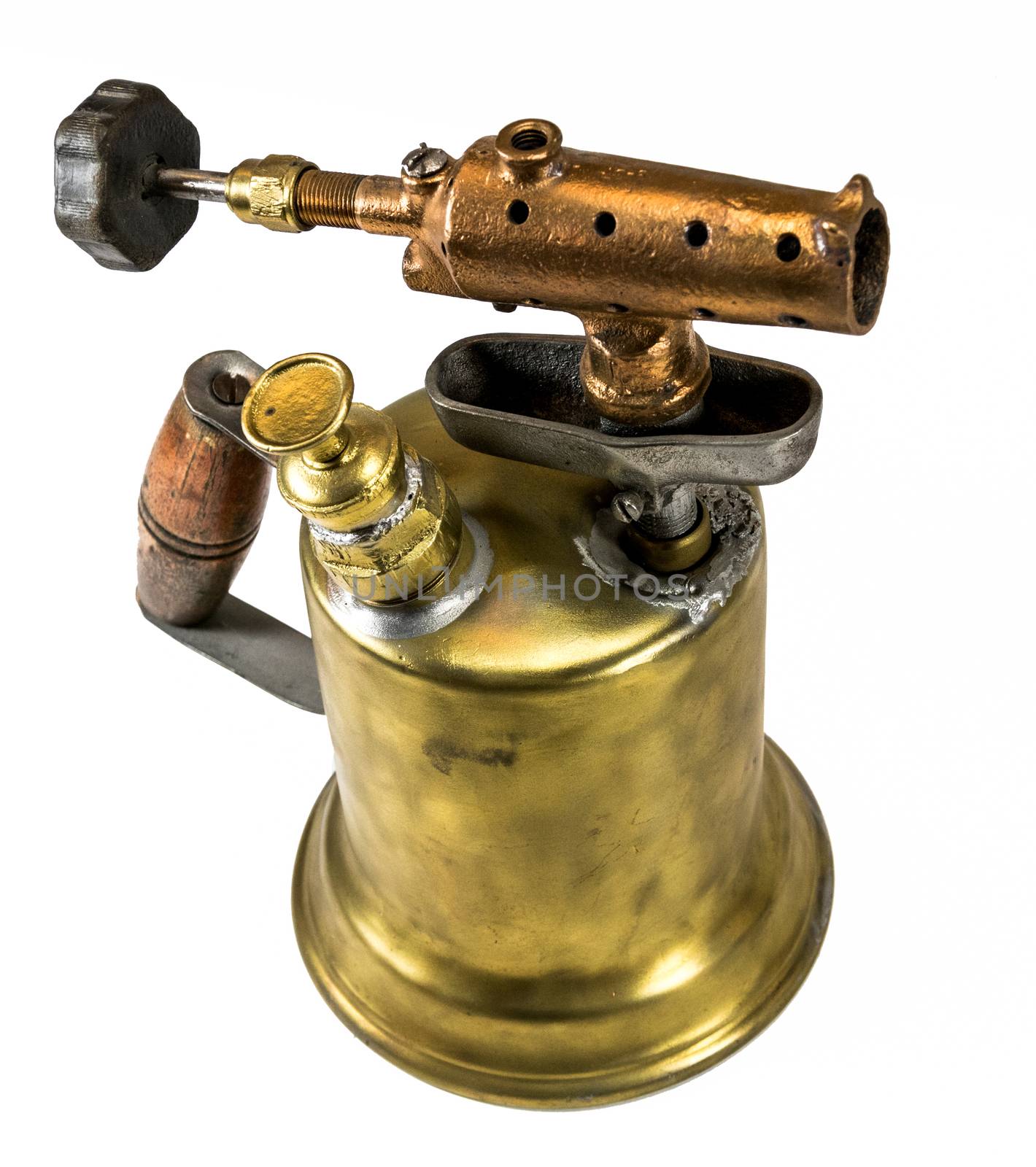 Old fashioned brass blow torch by experiencesnw