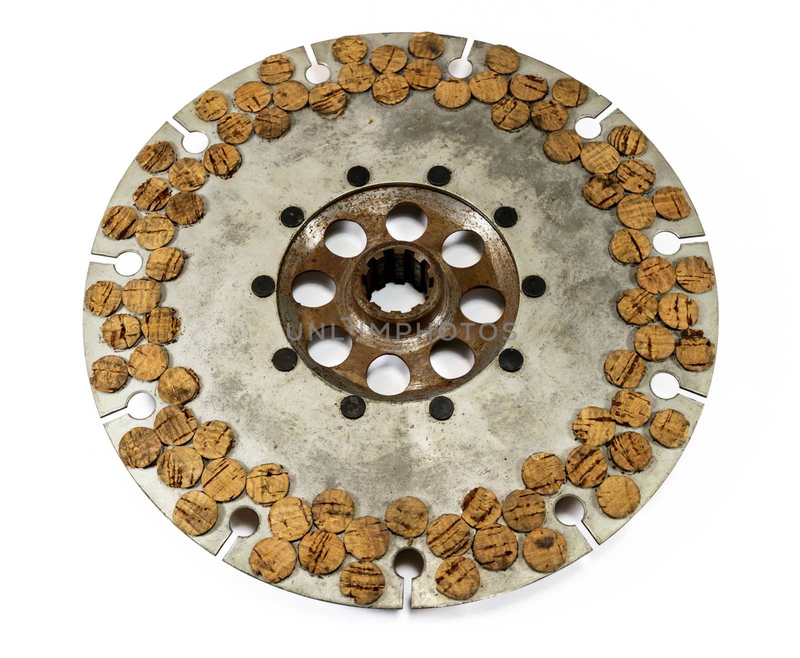 Antique automotive cork clutch disc assembly by experiencesnw