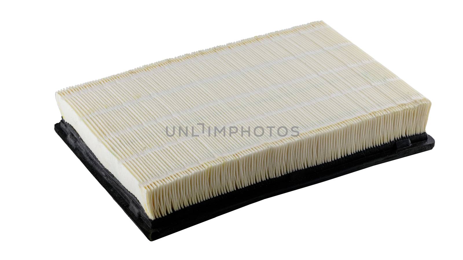 American automobile air filter assembly on a white background