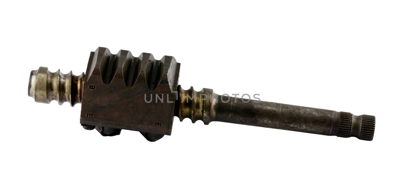 Antique vintage american automobile steering sector shaft by experiencesnw