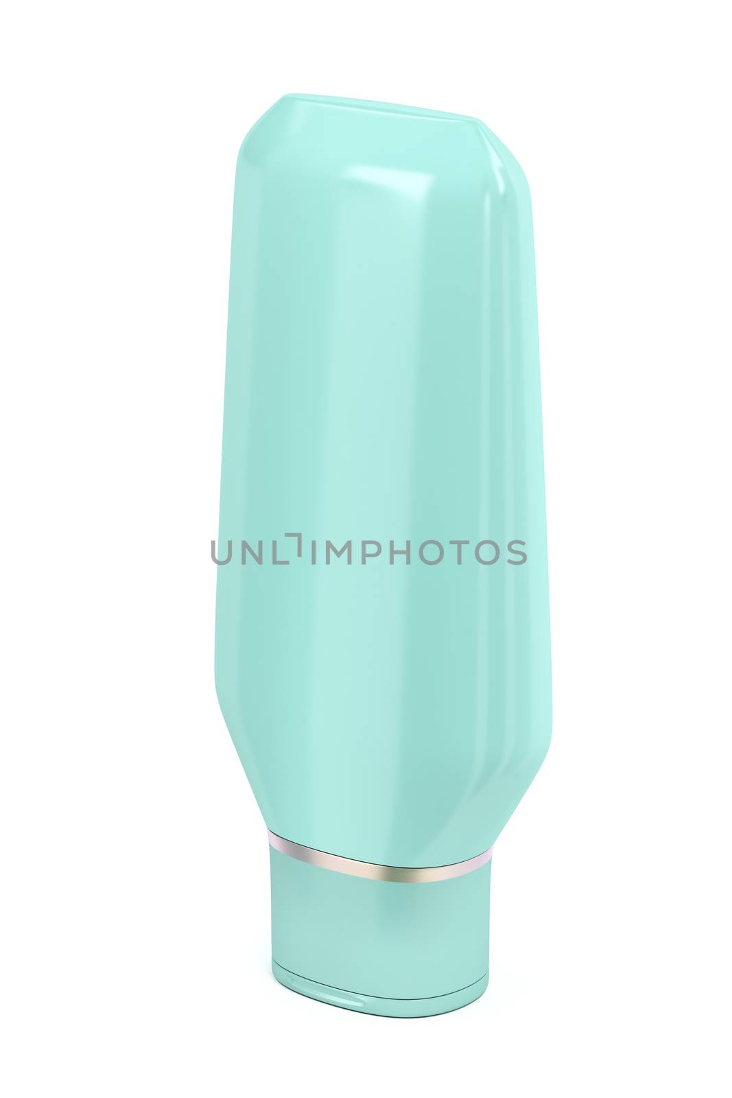 Shampoo bottle on white background, 3D illustration