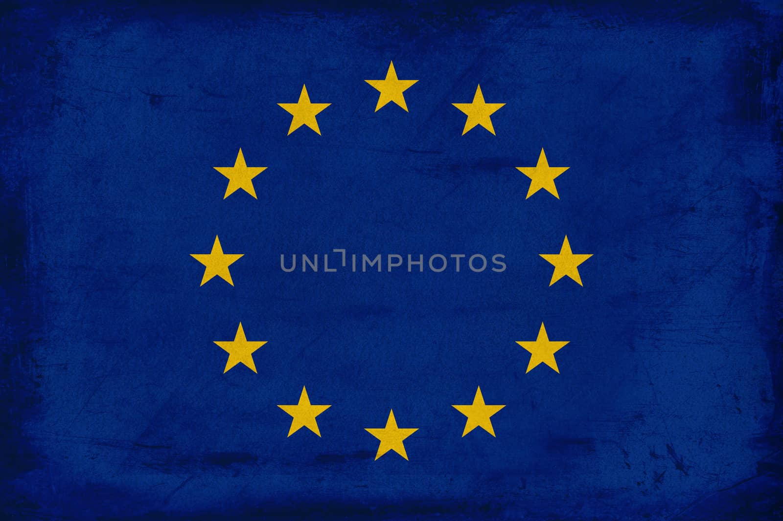 Vintage European Union flag background by myyaym