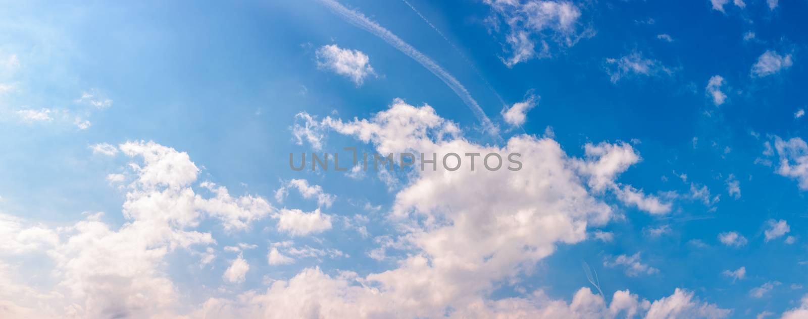 amazing cloud formations on a blue sky by Pellinni