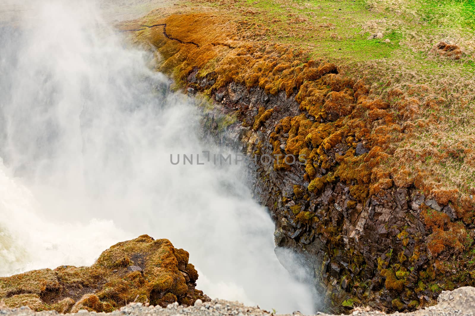 Closeup of Gullfoss waterfall by LuigiMorbidelli