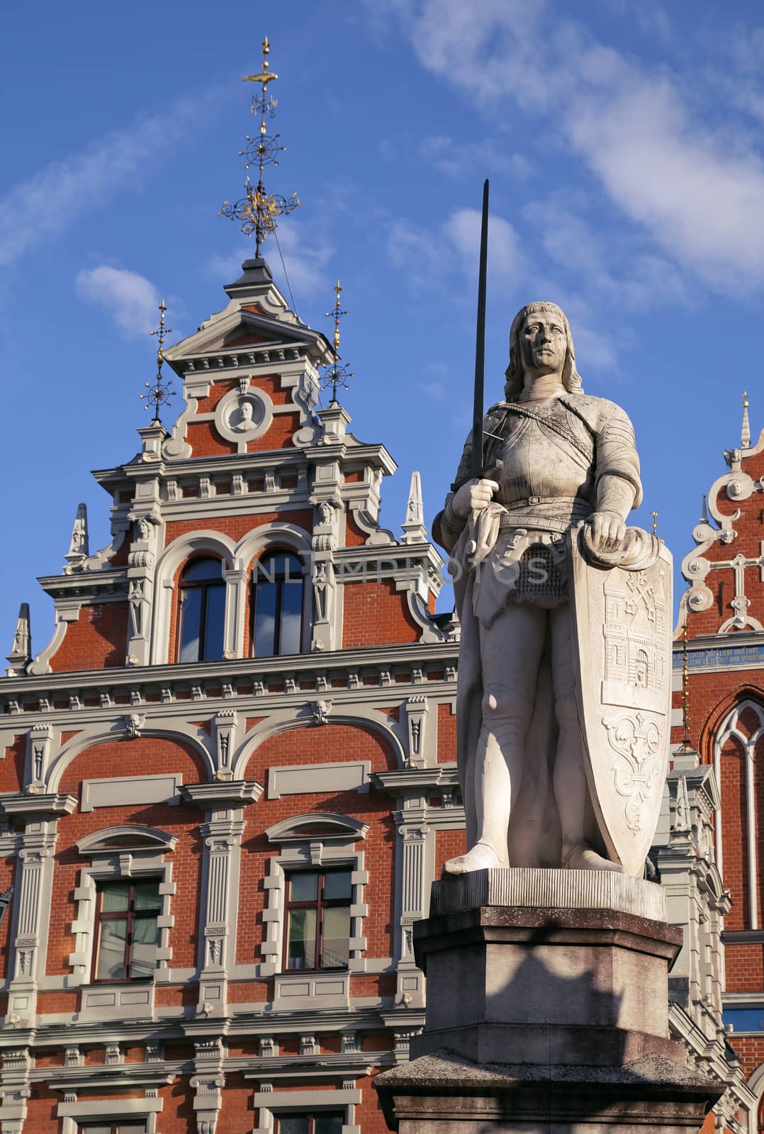 Top of the House of the Blackheads in Riga, Latvia