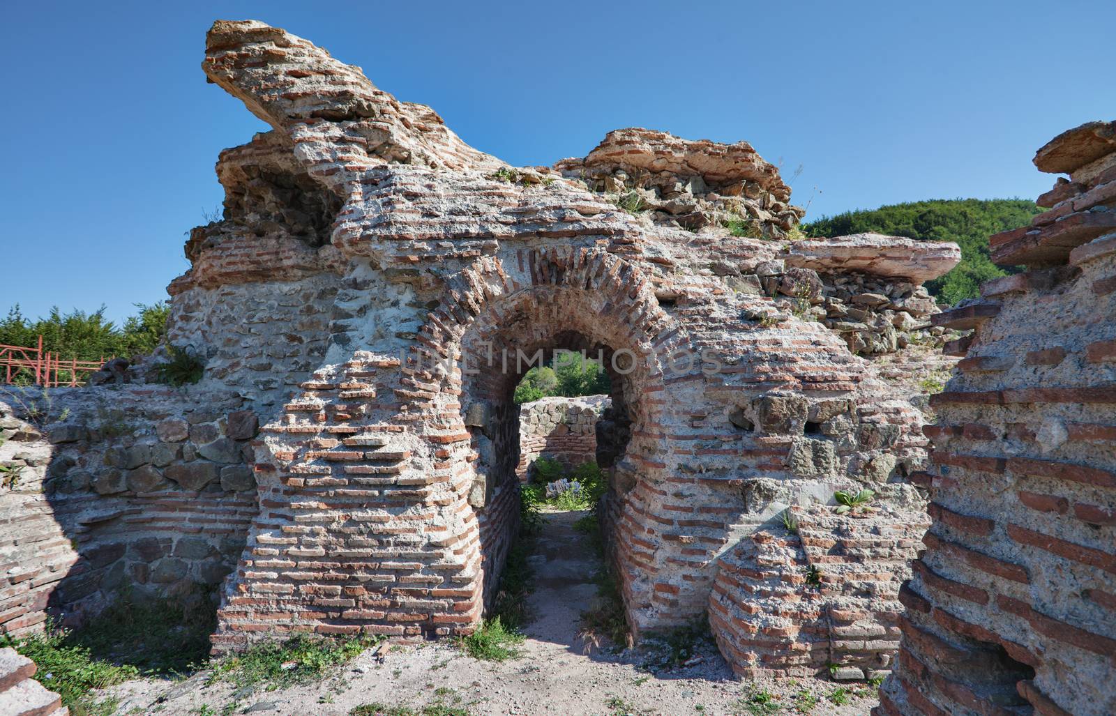 Gate of Trajan Fortress - historic roman mountain pass near Ihtiman, Bulgaria