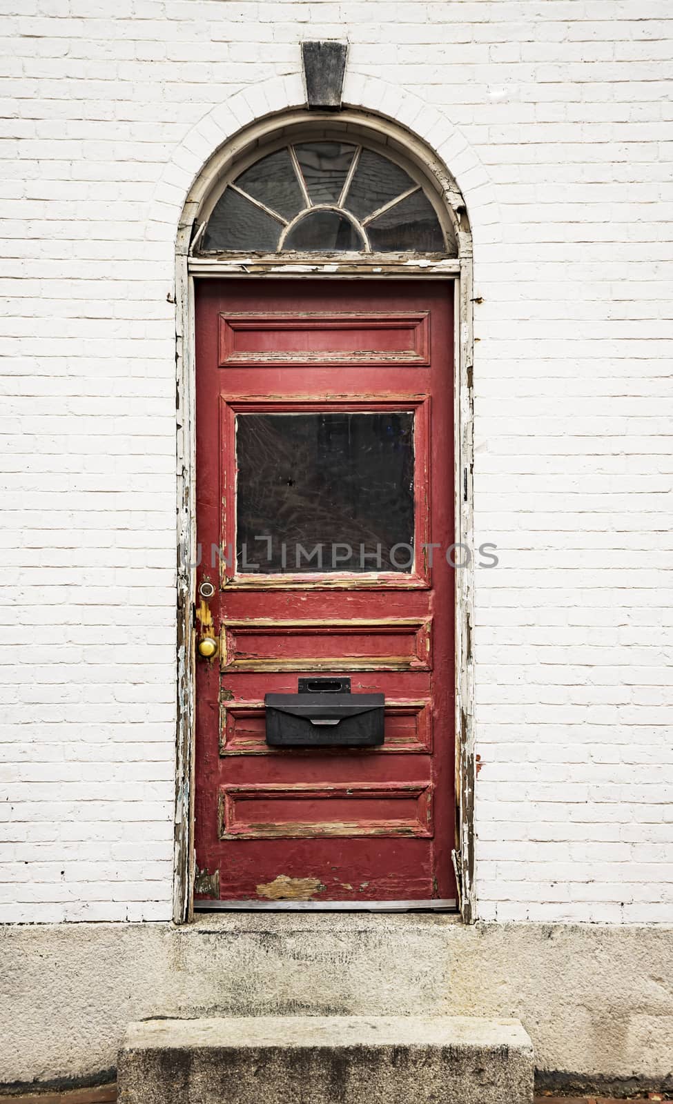 Door of a typical New England residential house by edella
