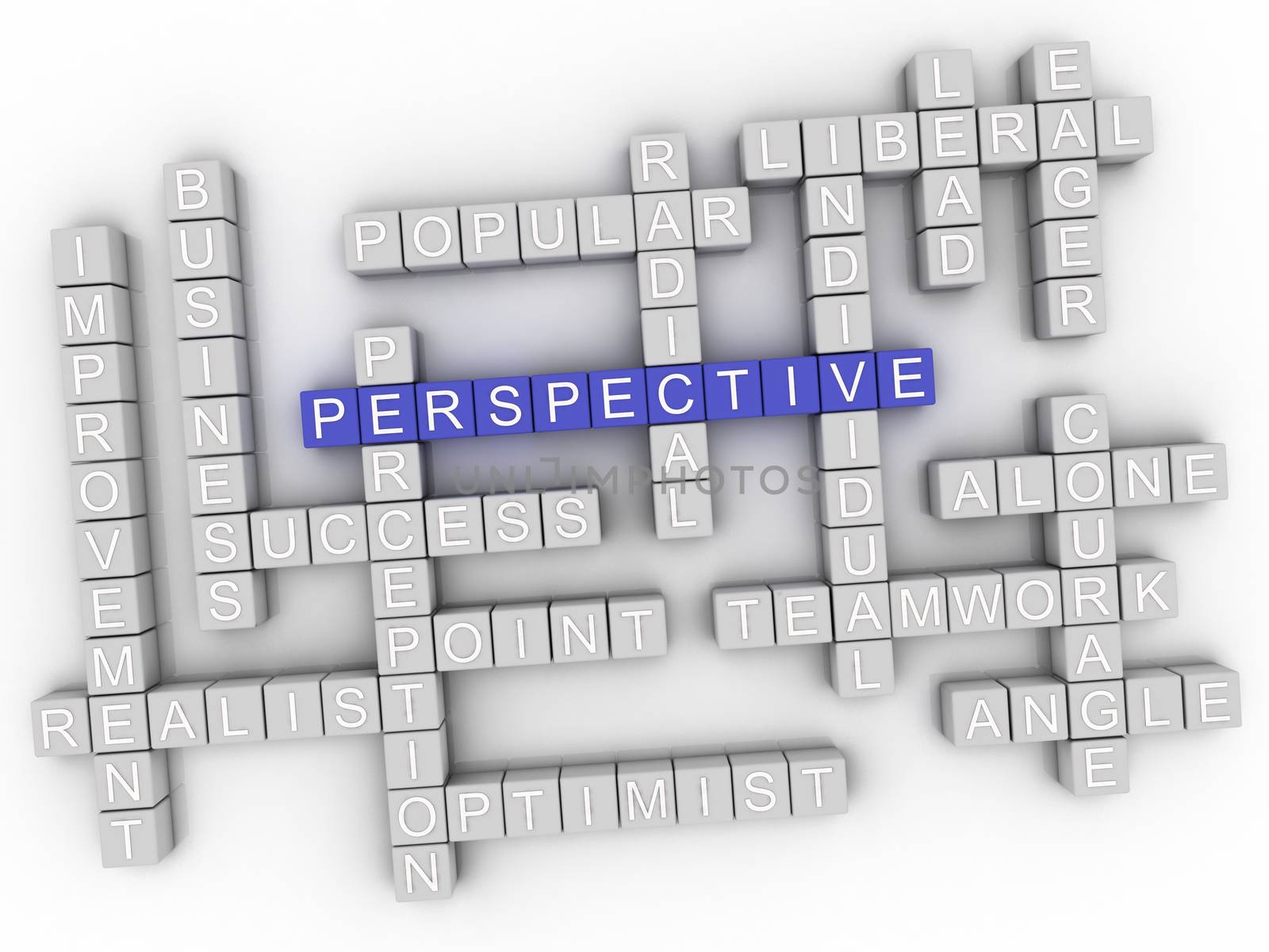 3d imagen Perspective in word cloud by dacasdo